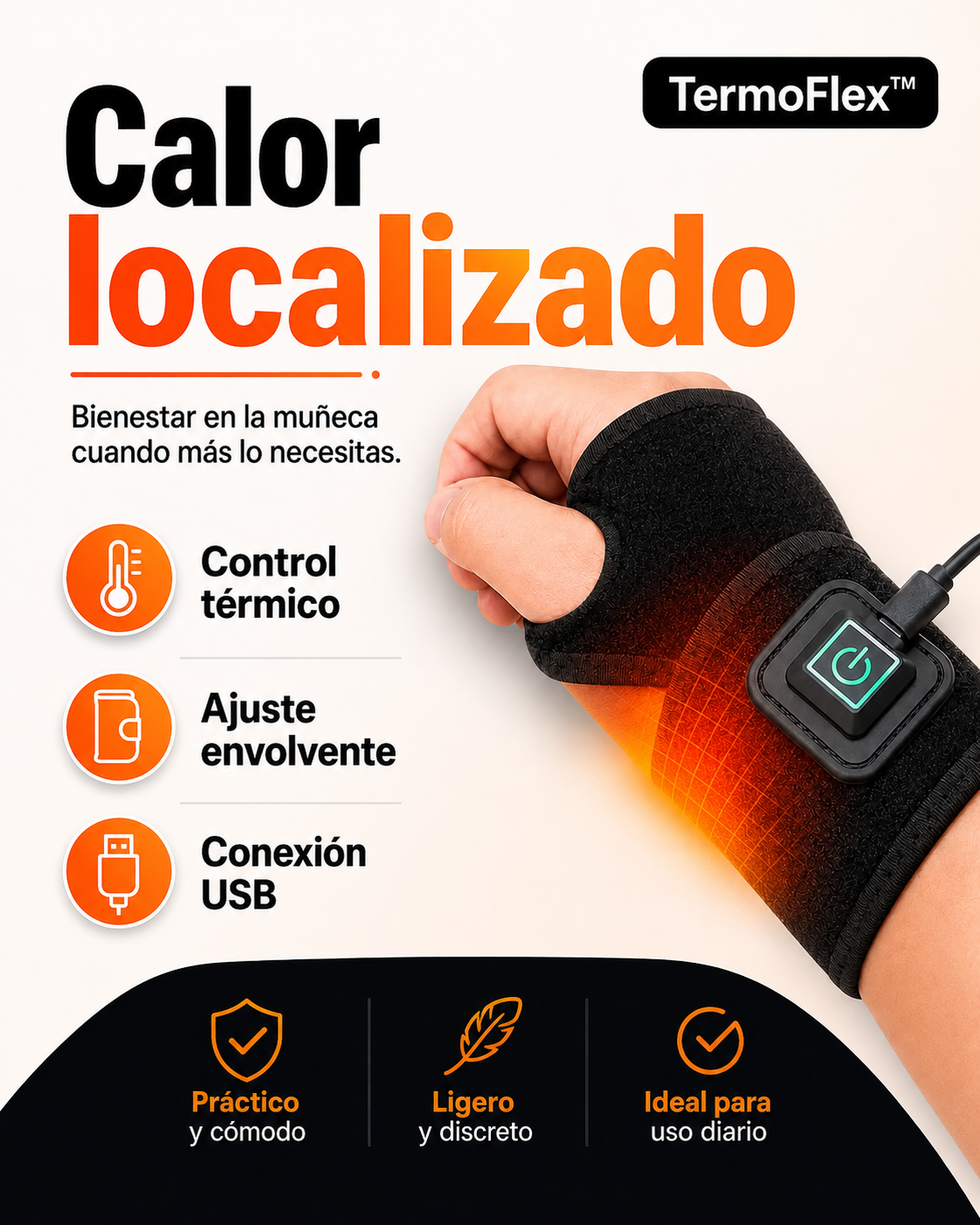 TermoFlex™ | Muñequera Térmica Ajustable
